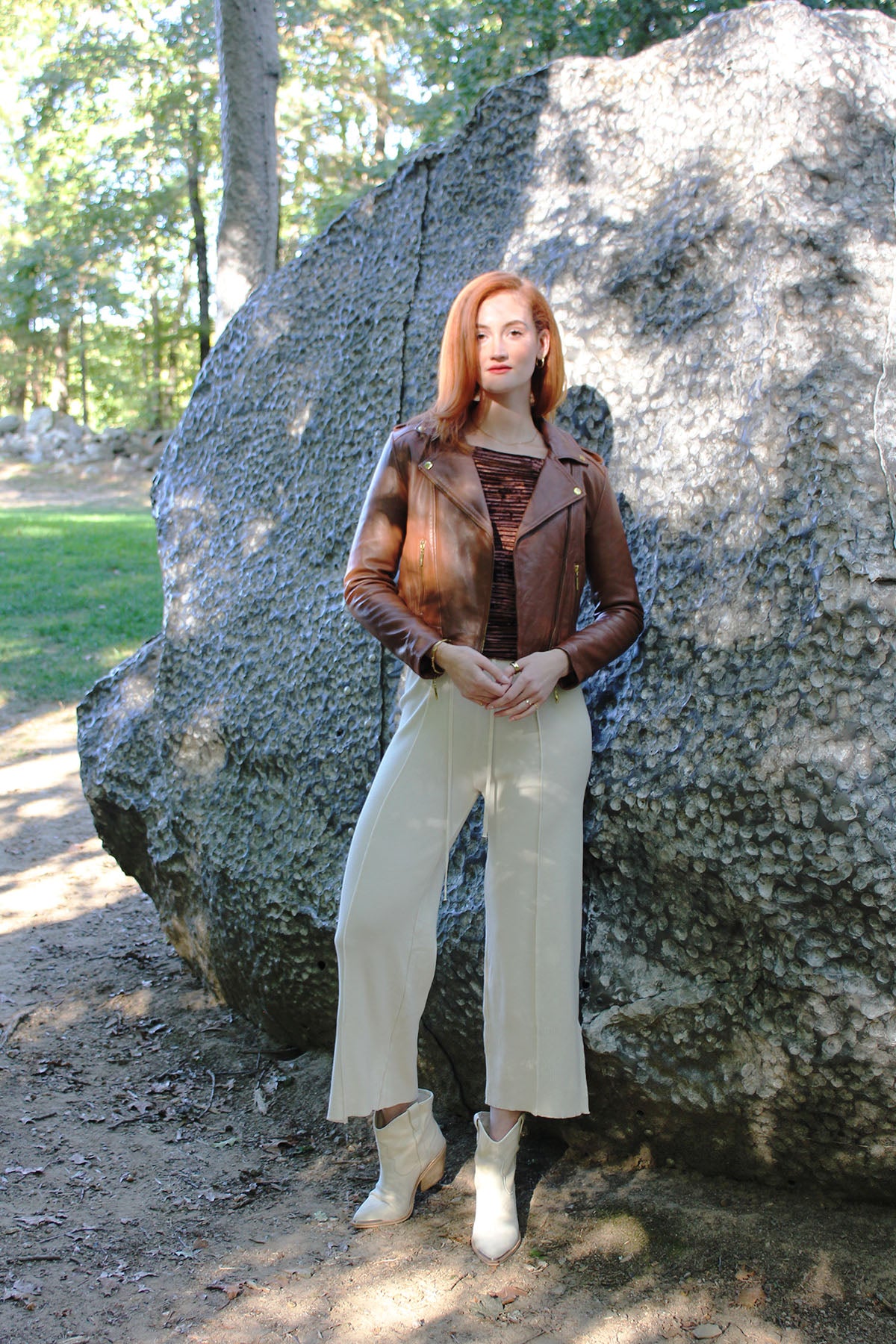 Carli Brown Leather Jacket