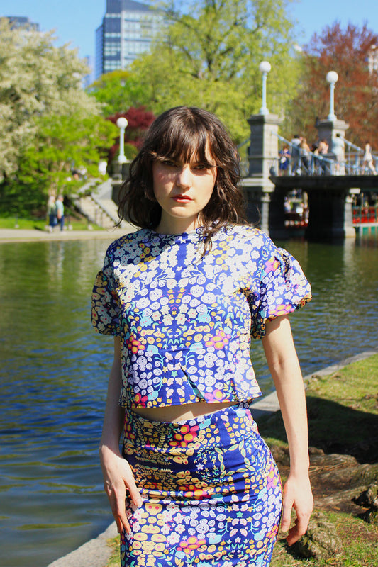 Julie Floral Crop Top