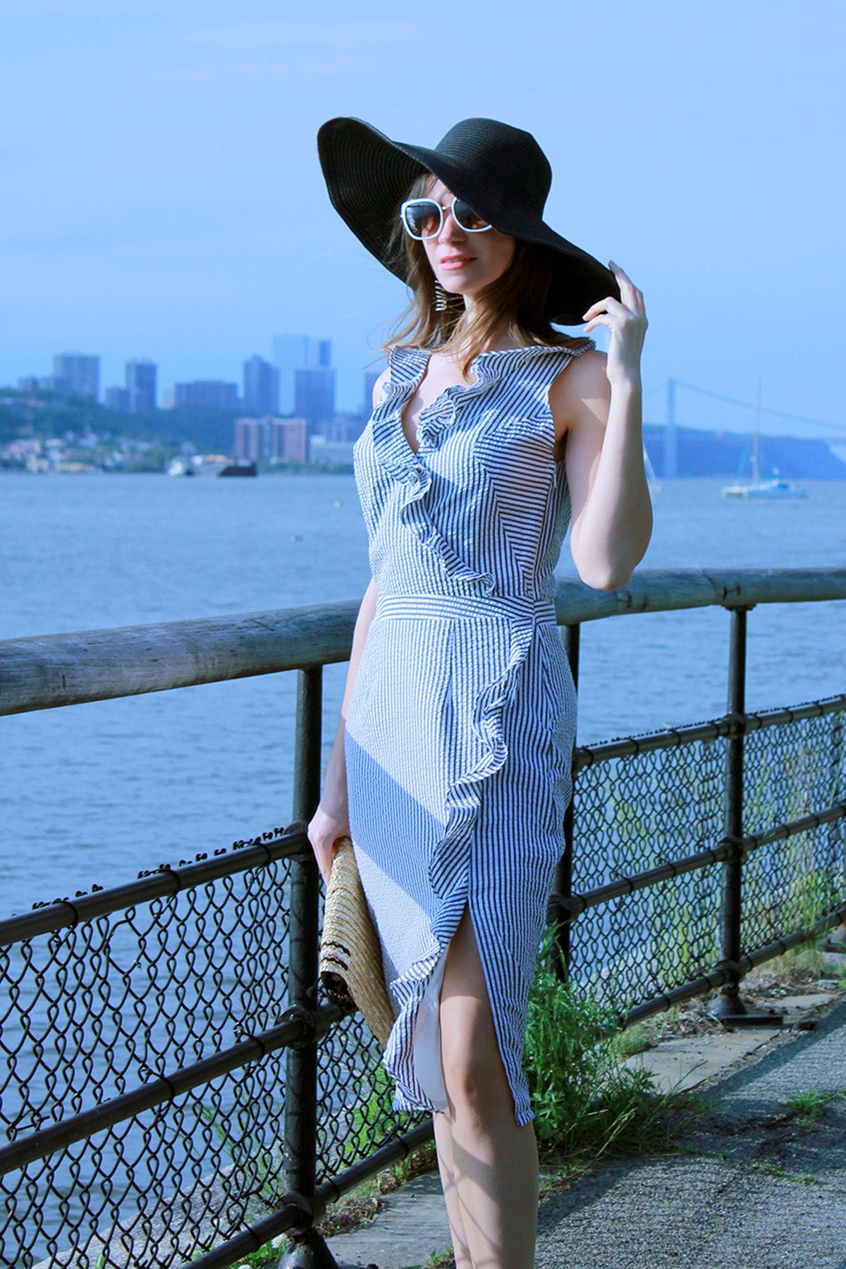 Camilla Dress XS / White/Charcoal Stripe (as pictured) Camilla Dress XS / White/Charcoal Stripe (as pictured)