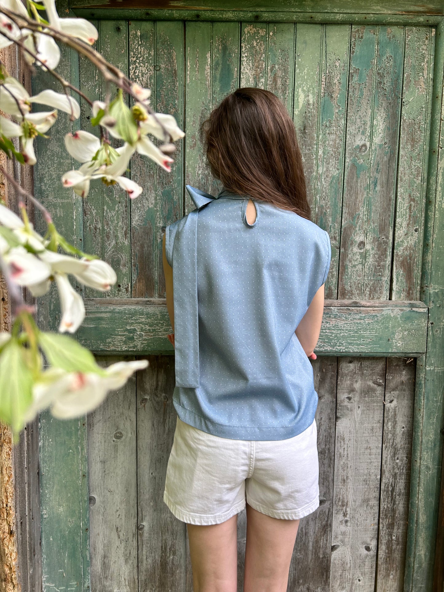 Abby White Denim Shorts