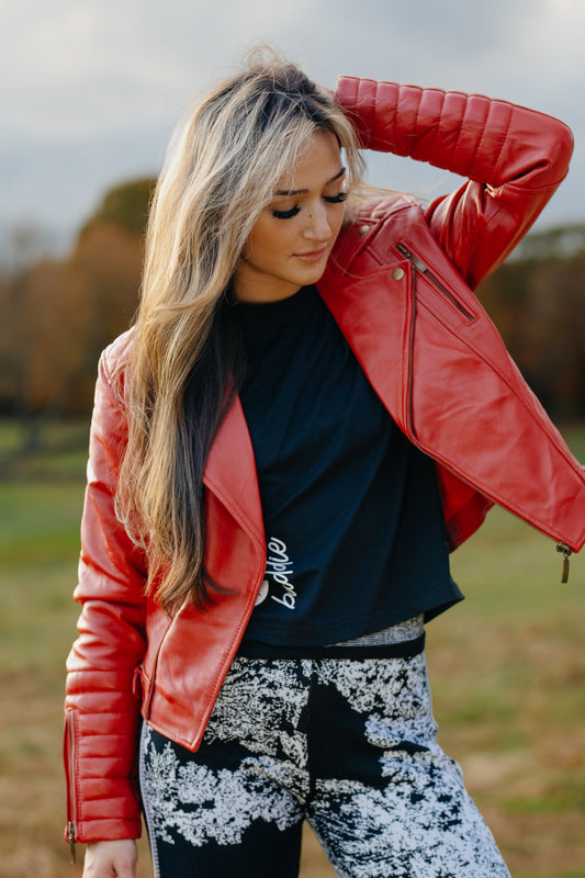 Kali Red Leather Jacket