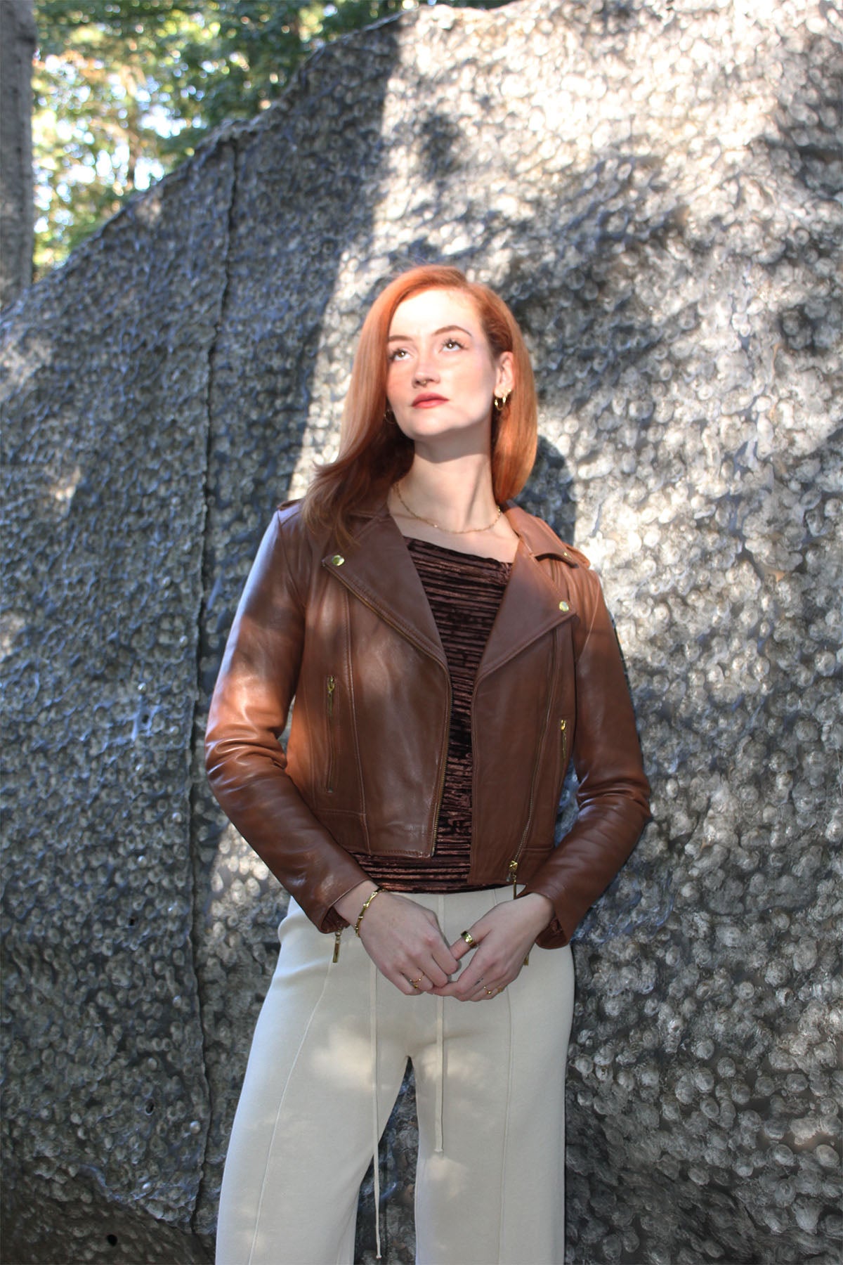 Carli Brown Leather Jacket