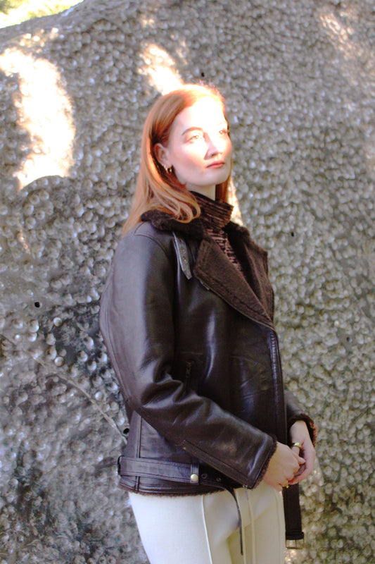 Val Chocolate Leather Jacket