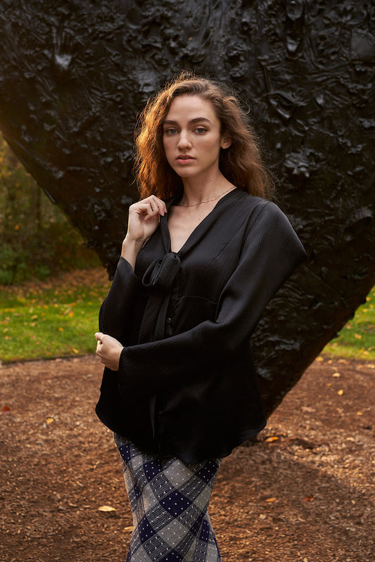 Black Lily Blouse